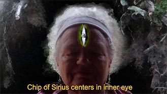 Chip of Sirius star at inner eye