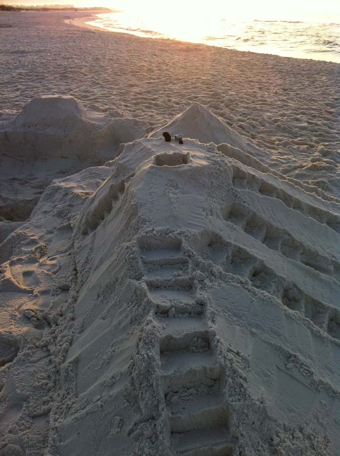 Mayan sand castle