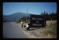 Welcome to Oregon sign