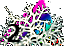 deer lichen path icon