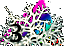 deer lichen path icon