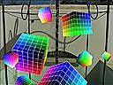 Color cubes in fountain at Alys Beach