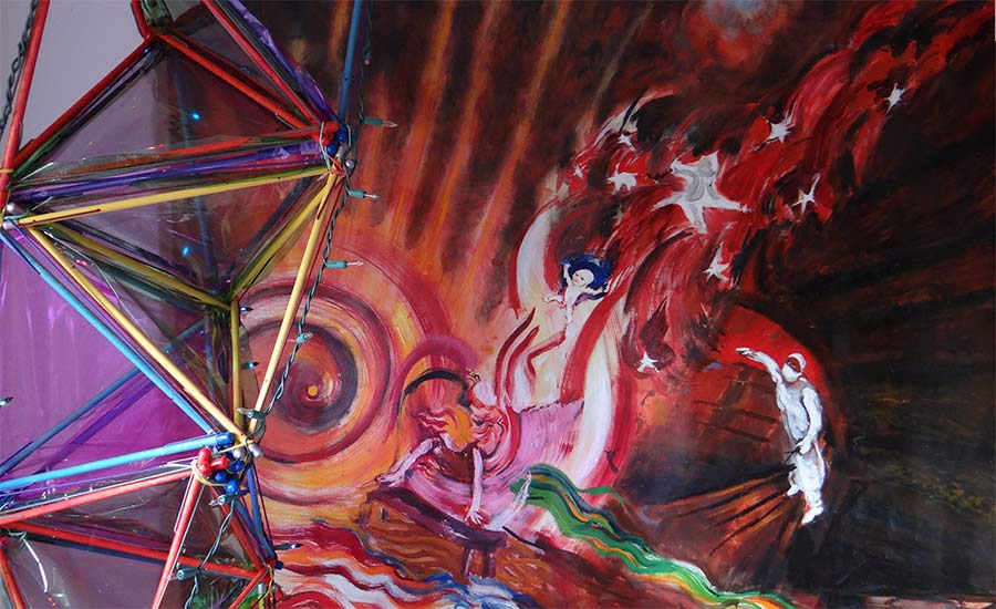 3-Strand DNA model with cosmic birth painting