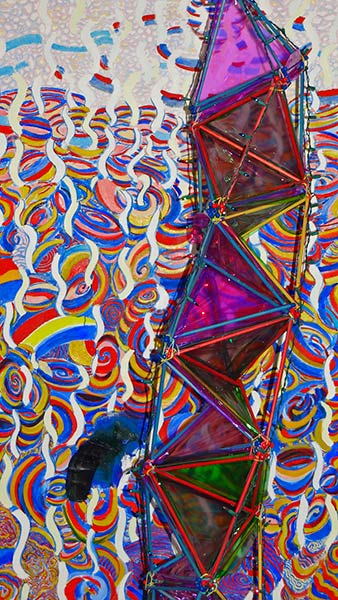 3-Strand DNA model with inner birth painting