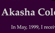 Magenta background color of Akashic Record Color Cube and Color Access pages