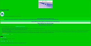 Photoshop "Invert" of the Magenta web page screenshot.