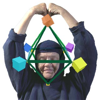 Structuring the set of five brain cells of EIEnor in an octahedron
