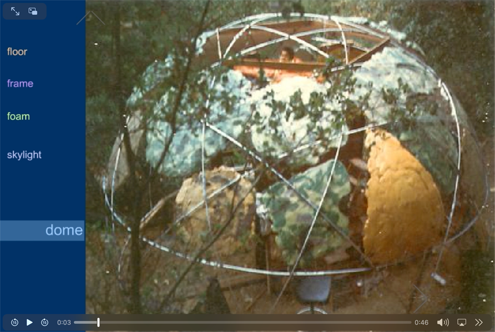 QuickTime movie showing how to use the obsolete Flash movie of Bump Dome features
