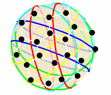 12-circle EIE with regular buckyball nodes