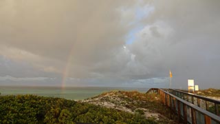 Rainbow E end and overview to the S