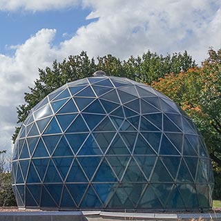 Detail of Fuller Dome on 2018-10-10